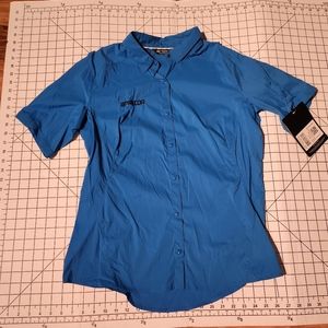 Arc'teryx Women's Fernie Short Sleeved Shirt, NWT XL Antilles Blue